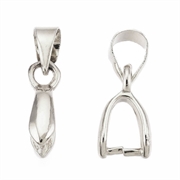 Hemp - patz "Blad". Platineret. 16 mm